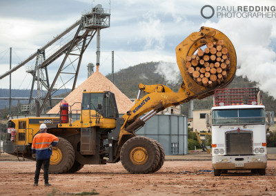 Wood chip mill photographer - Paul Redding, Tasmania