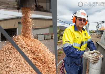 Wood chip mill photographer - Paul Redding, Tasmania