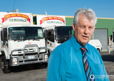 Head shot and Corporate portrait photographer Hobart- Two Way Taxi Trucks - Commercial Portrait Photographer Hobart - Paul Redding Photographer