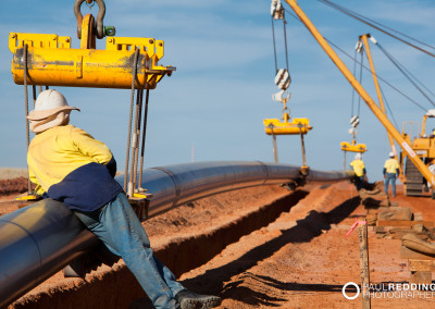Pipe Laying - Epic Energy QSN3 Gas Pipeline by Gas Pipeline Photographer Paul Redding Hobart Tasmania Australia