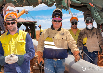 Welders Epic Energy QSN3 Gas Pipeline by Gas Pipeline Photographer Paul Redding Hobart Tasmania Australia